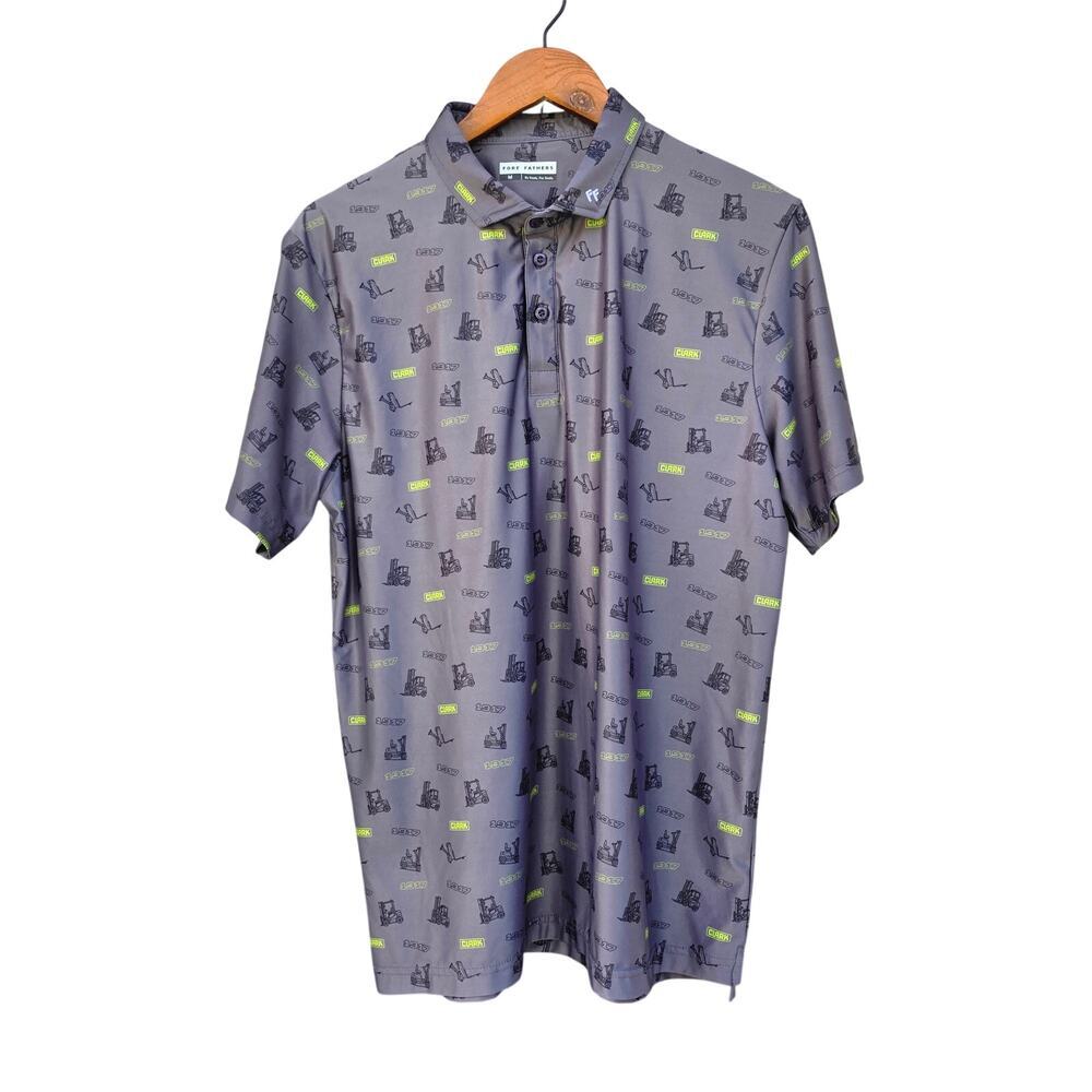 Fore Fathers 1917 Clark Tructractor Polo Gray Size M